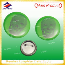 Green Printing Tinplate Badge Lapel Pin Printed Tinplate